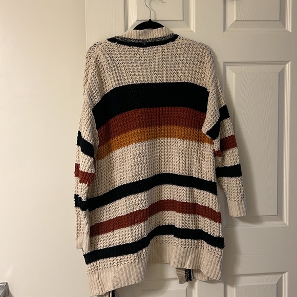 Express Striped Sweater Cardigan Small - Picture 2 of 7
